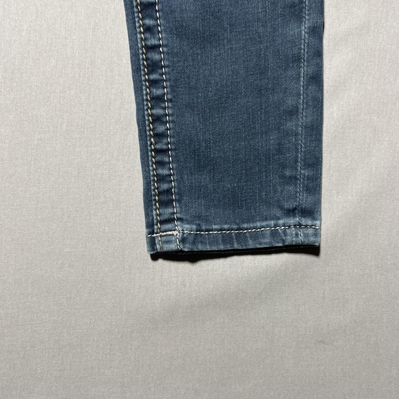 Miss Me Jeans Womens 25 Blue Signature Skinny Embroidered Stretch Denim Mid Rise - Picture 5 of 16